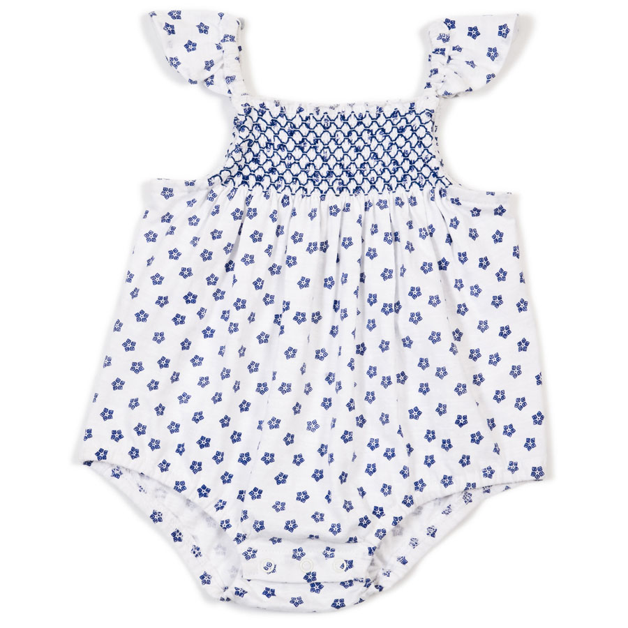 Smocked Romper - Brava Bambini